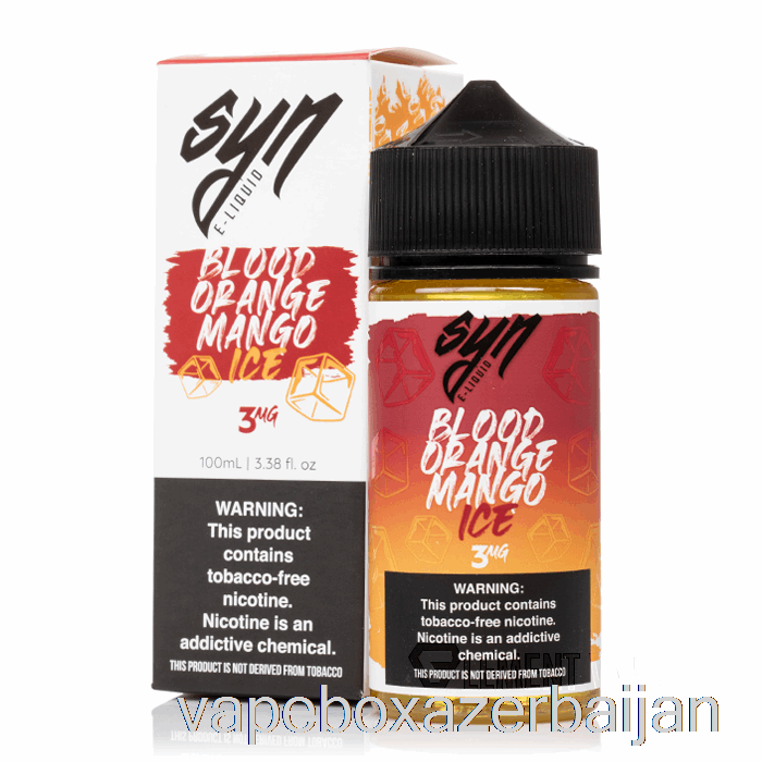 Vape Azerbaijan ICE Blood Orange Mango - Syn Liquids - 100mL 0mg